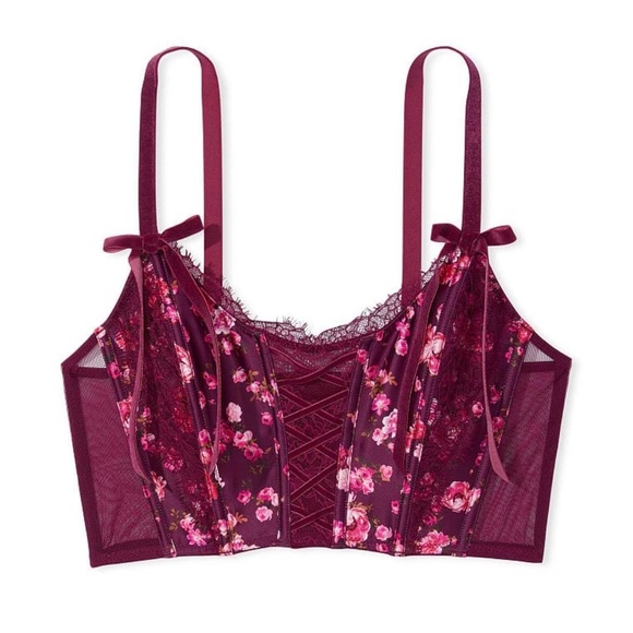 Victoria's Secret Tops Victorias Secret Floral Print Corset Poshmark